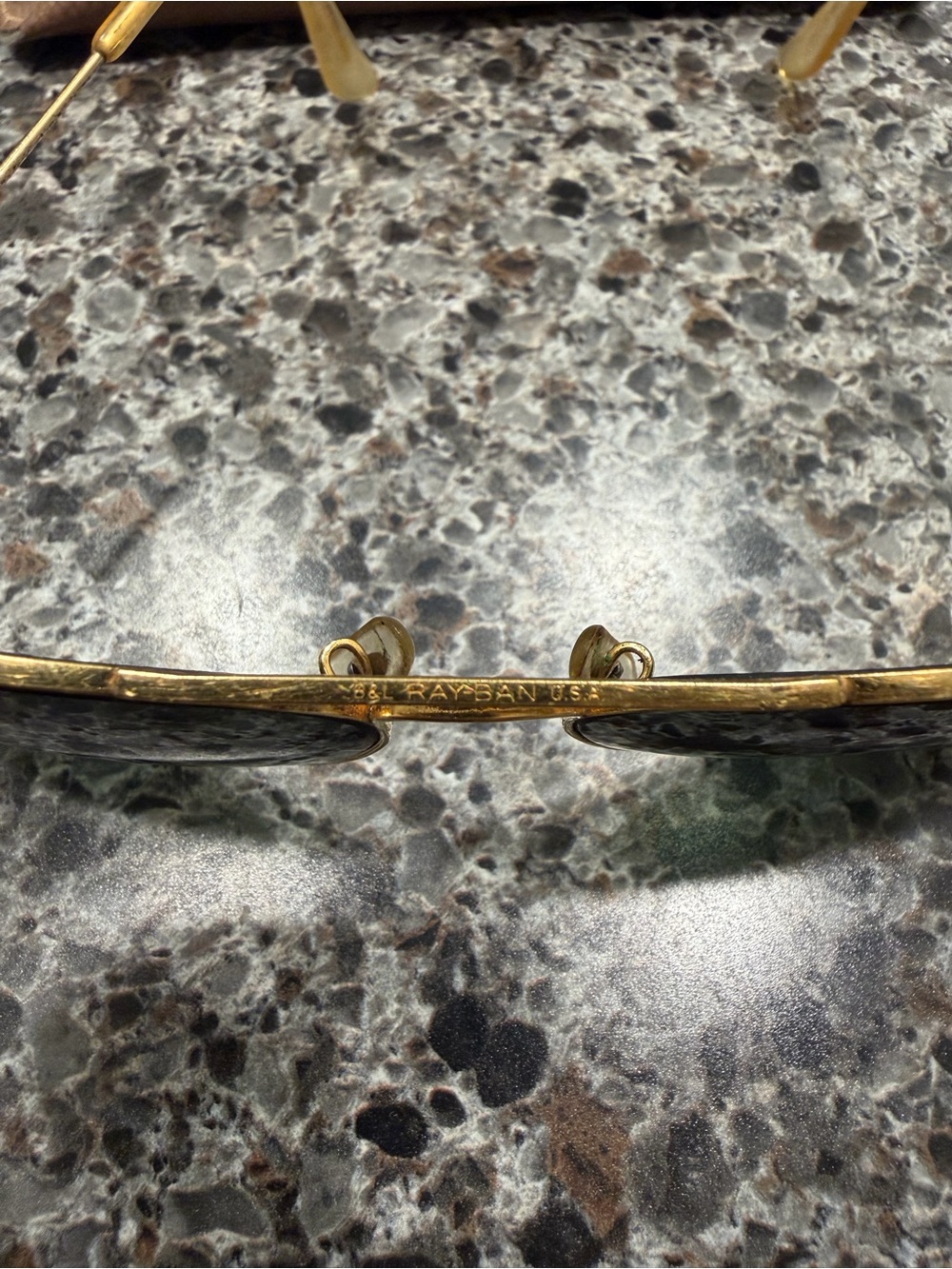 Vintage Ray-Ban Classic Aviator Sunglasses in Gold - Picture 5 of 6